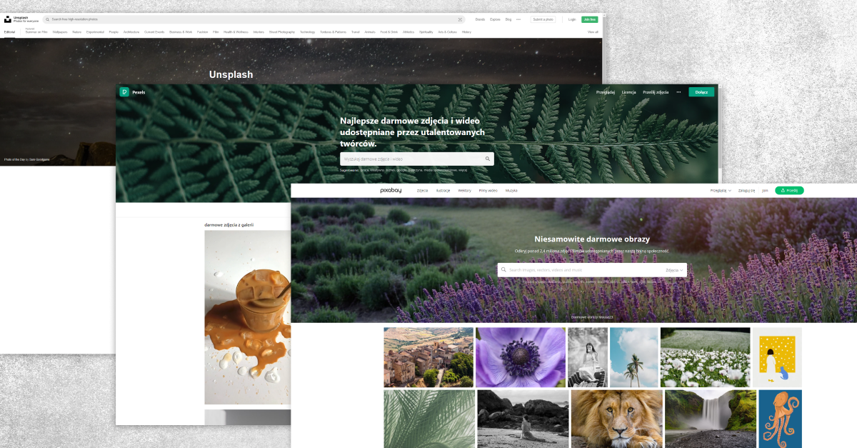 7 stron z darmowymi zdjęciami stockowymi