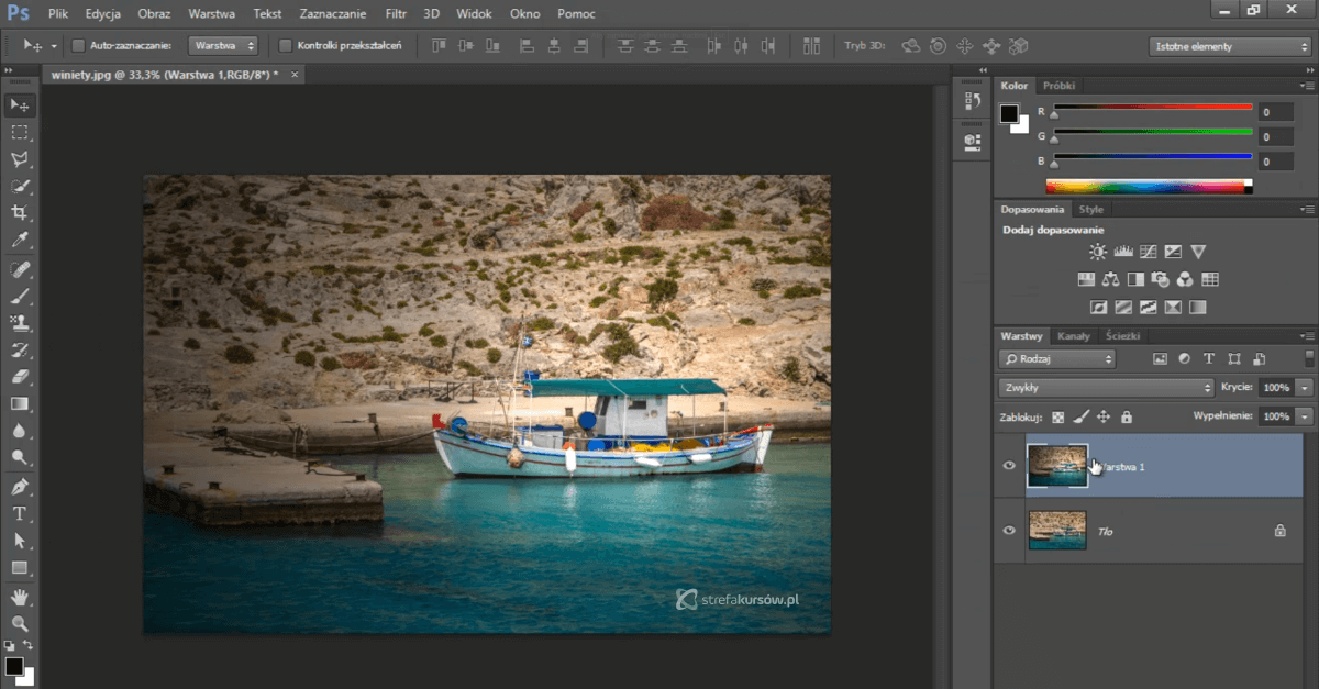 Masowe dodawanie znaku wodnego w Photoshopie