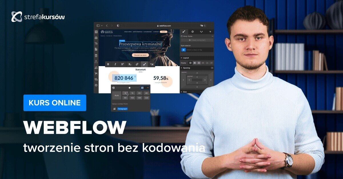 Premiera: Kurs Webflow - tworzenie stron bez kodowania
